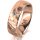 Ring 18 Karat Rotgold 6.0 mm diamantmatt 1 Brillant G vs 0,050ct