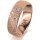 Ring 18 Karat Rotgold 6.0 mm kristallmatt 3 Brillanten G vs Gesamt 0,060ct