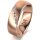 Ring 14 Karat Rotgold 6.0 mm l&auml;ngsmatt 5 Brillanten G vs Gesamt 0,065ct