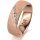 Ring 14 Karat Rotgold 6.0 mm kreismatt 5 Brillanten G vs Gesamt 0,065ct