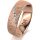 Ring 18 Karat Rotgold 6.0 mm kristallmatt 5 Brillanten G vs Gesamt 0,065ct