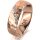 Ring 18 Karat Rotgold 6.0 mm diamantmatt 5 Brillanten G vs Gesamt 0,065ct