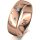 Ring 14 Karat Rotgold 6.0 mm poliert 5 Brillanten G vs Gesamt 0,080ct