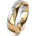Ring 18 Karat Gelb-/Weissgold 5.5 mm poliert 5 Brillanten G vs Gesamt 0,045ct