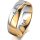 Ring 18 Karat Gelb-/Weissgold 6.0 mm poliert 1 Brillant G vs 0,025ct