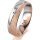 Ring 18 Karat Rot-/Weissgold 5.5 mm kreismatt 1 Brillant G vs 0,025ct