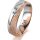 Ring 18 Karat Rot-/Weissgold 5.5 mm kristallmatt 1 Brillant G vs 0,050ct