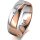 Ring 14 Karat Rot-/Weissgold 6.0 mm poliert 1 Brillant G vs 0,025ct