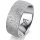 Ring 14 Karat Weissgold 8.0 mm kristallmatt