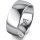 Ring 18 Karat Weissgold 8.0 mm poliert
