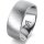 Ring 18 Karat Weissgold 8.0 mm sandmatt