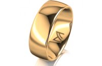 Ring 14 Karat Gelbgold 7.0 mm poliert