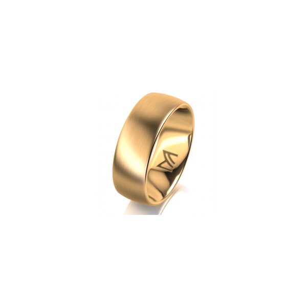 Ring 14 Karat Gelbgold 7.0 mm längsmatt