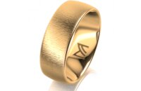 Ring 14 Karat Gelbgold 7.0 mm sandmatt