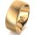Ring 14 Karat Gelbgold 8.0 mm sandmatt