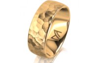 Ring 18 Karat Gelbgold 7.0 mm diamantmatt