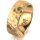 Ring 18 Karat Gelbgold 7.0 mm diamantmatt