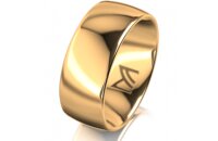 Ring 18 Karat Gelbgold 8.0 mm poliert