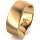 Ring 18 Karat Gelbgold 8.0 mm l&auml;ngsmatt