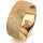 Ring 18 Karat Gelbgold 8.0 mm kristallmatt