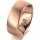 Ring 14 Karat Rotgold 7.0 mm sandmatt
