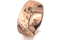 Ring 14 Karat Rotgold 7.0 mm diamantmatt