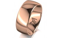 Ring 14 Karat Rotgold 8.0 mm poliert