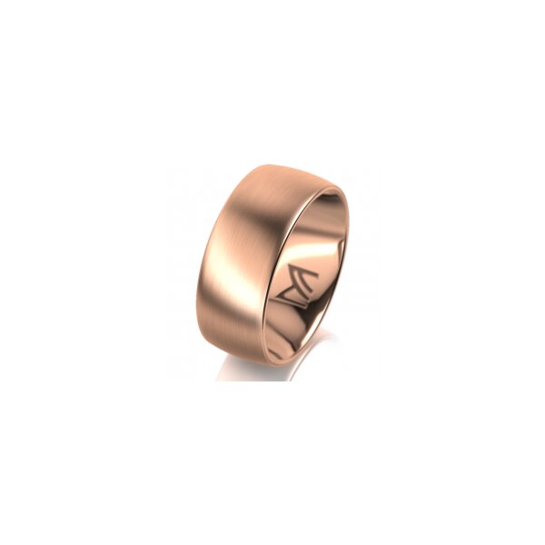 Ring 14 Karat Rotgold 8.0 mm l&auml;ngsmatt