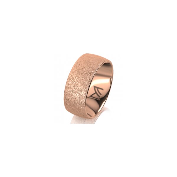 Ring 14 Karat Rotgold 8.0 mm kreismatt