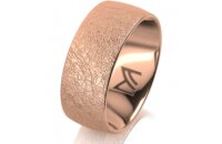 Ring 14 Karat Rotgold 8.0 mm kreismatt