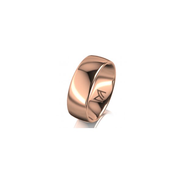 Ring 18 Karat Rotgold 7.0 mm poliert