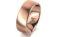 Ring 18 Karat Rotgold 7.0 mm l&auml;ngsmatt