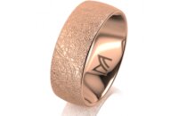 Ring 18 Karat Rotgold 7.0 mm kreismatt