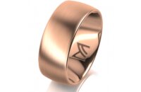 Ring 18 Karat Rotgold 8.0 mm l&auml;ngsmatt