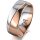 Ring 14 Karat Rot-/Weissgold 7.0 mm poliert