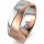 Ring 14 Karat Rot-/Weissgold 7.0 mm sandmatt