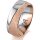 Ring 18 Karat Rot-/Weissgold 7.0 mm kreismatt