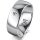 Ring 14 Karat Weissgold 7.0 mm poliert 1 Brillant G vs 0,025ct