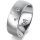 Ring 18 Karat Weissgold 7.0 mm sandmatt 3 Brillanten G vs Gesamt 0,070ct