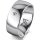 Ring 14 Karat Weissgold 8.0 mm poliert 1 Brillant G vs 0,025ct