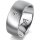 Ring 18 Karat Weissgold 8.0 mm l&auml;ngsmatt 1 Brillant G vs 0,025ct