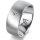 Ring 18 Karat Weissgold 8.0 mm sandmatt 1 Brillant G vs 0,025ct