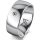 Ring 18 Karat Weissgold 8.0 mm poliert 1 Brillant G vs 0,050ct