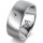 Ring 18 Karat Weissgold 8.0 mm l&auml;ngsmatt 1 Brillant G vs 0,050ct
