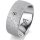 Ring 18 Karat Weissgold 8.0 mm kreismatt 1 Brillant G vs 0,050ct