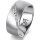 Ring 14 Karat Weissgold 8.0 mm sandmatt 7 Brillanten G vs Gesamt 0,095ct