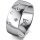 Ring 14 Karat Weissgold 8.0 mm poliert 5 Brillanten G vs Gesamt 0,115ct