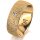 Ring 14 Karat Gelbgold 7.0 mm kristallmatt 1 Brillant G vs 0,025ct