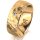 Ring 14 Karat Gelbgold 7.0 mm diamantmatt 1 Brillant G vs 0,025ct