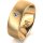 Ring 14 Karat Gelbgold 7.0 mm sandmatt 1 Brillant G vs 0,050ct